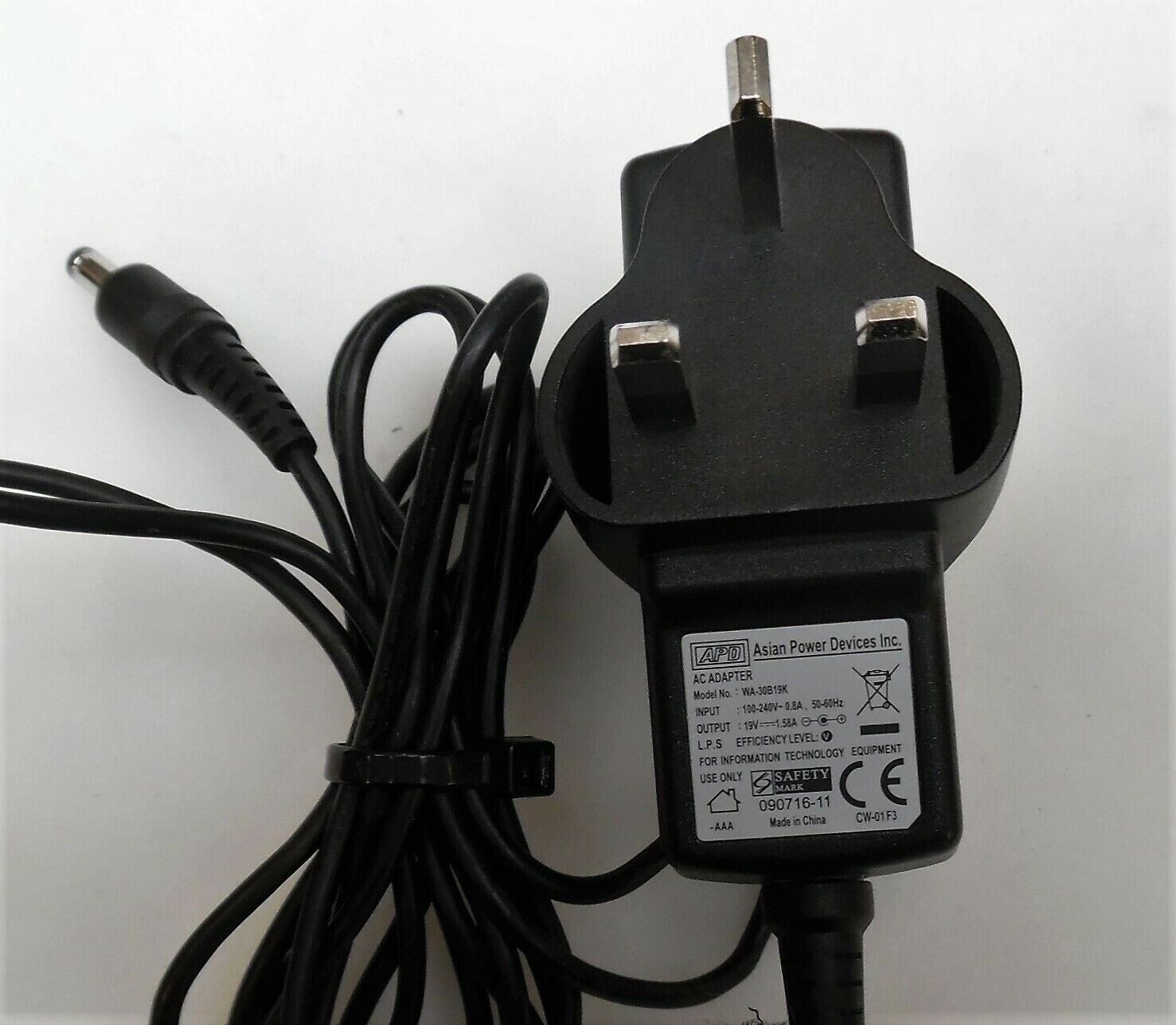 New Asian Power Device WA-30B19K 19V 1.58A Power Supply AC DC Adapter - Click Image to Close